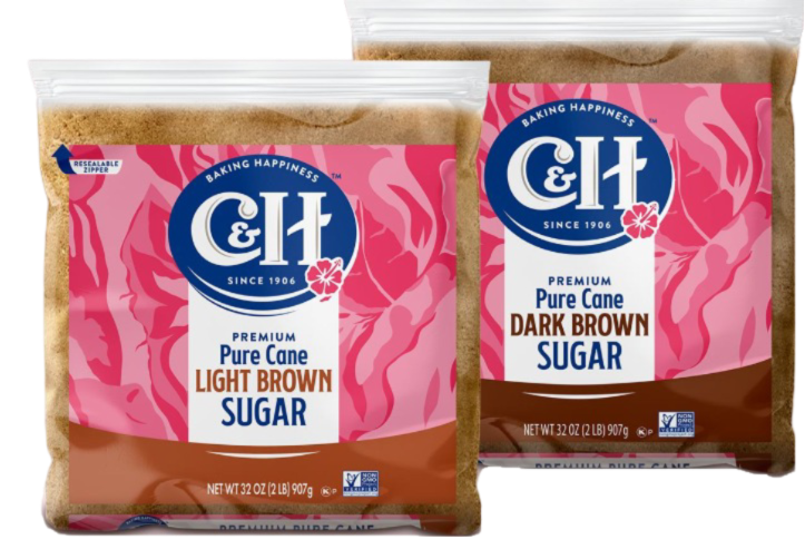 C&H® Sugar Zipper Bags for Light and Dark Brown Sugar