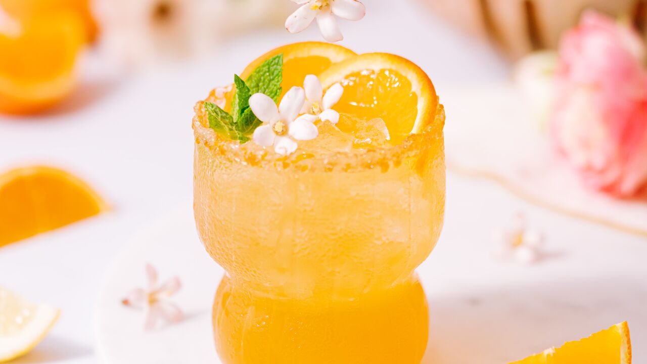 Orange Blossom Whiskey Smash